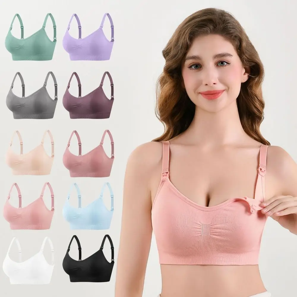 No Steel Ring Maternity Nursing Bras Anti-Sagging Front Buckle Pregnant Underwear Breathable Fabric Sports Pad Nursing Bra
No Steel Ring Maternity Nursing Bras Anti-Sagging Front Buckle Pregnant Underwear Breathable Fabric Sports Pad Nursing Bra