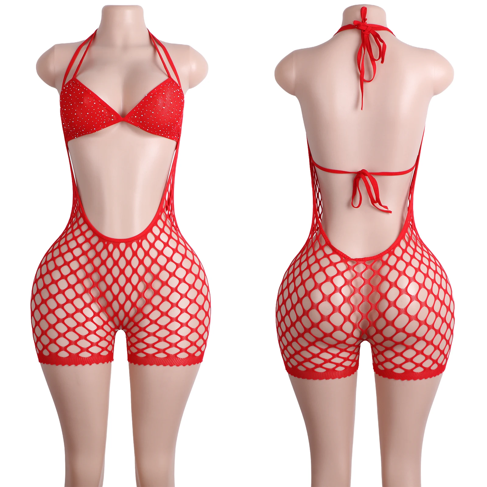 Rhinestone Bodysuit Lingerie Crystal Stripper Mesh Rope One-Piece Set Exotic Dancewear Nightclub Performance Costume Sexy Adults
Rhinestone Bodysuit Lingerie Crystal Stripper Mesh Rope One-Piece Set Exotic Dancewear Nightclub Performance Costume Sexy Adults