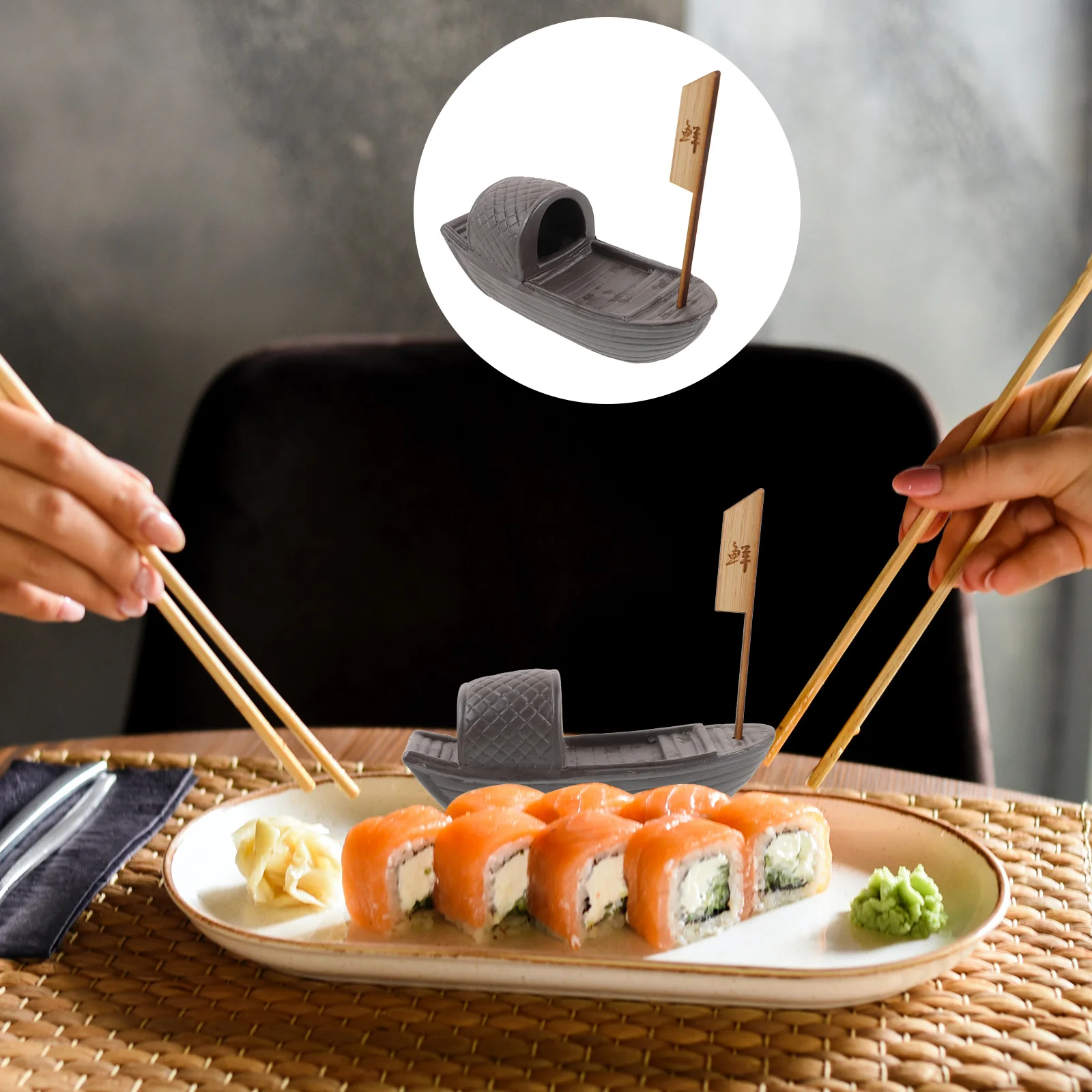 Dry Ice Cup Sashimi Plate Boat Adornment Mini Ornament Wooden Dish Decorative Sushi Platter Japanese Decoration Retro Creative
Dry Ice Cup Sashimi Plate Boat Adornment Mini Ornament Wooden Dish Decorative Sushi Platter Japanese Decoration Retro Creative
