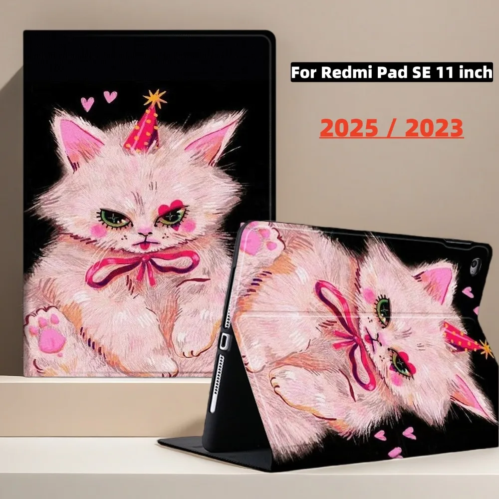 Чехол для Xiaomi Redmi Pad 2, чехол 2025 11 дюймов с рисунком розового кота, откидная подставка для книги, чехлы для планшетов Redmi Pad SE 11 дюймов, чехол 2023
Чехол для Xiaomi Redmi Pad 2, чехол 2025 11 дюймов с рисунком розового кота, откидная подставка для книги, чехлы для планшетов Redmi Pad SE 11 дюймов, чехол 2023