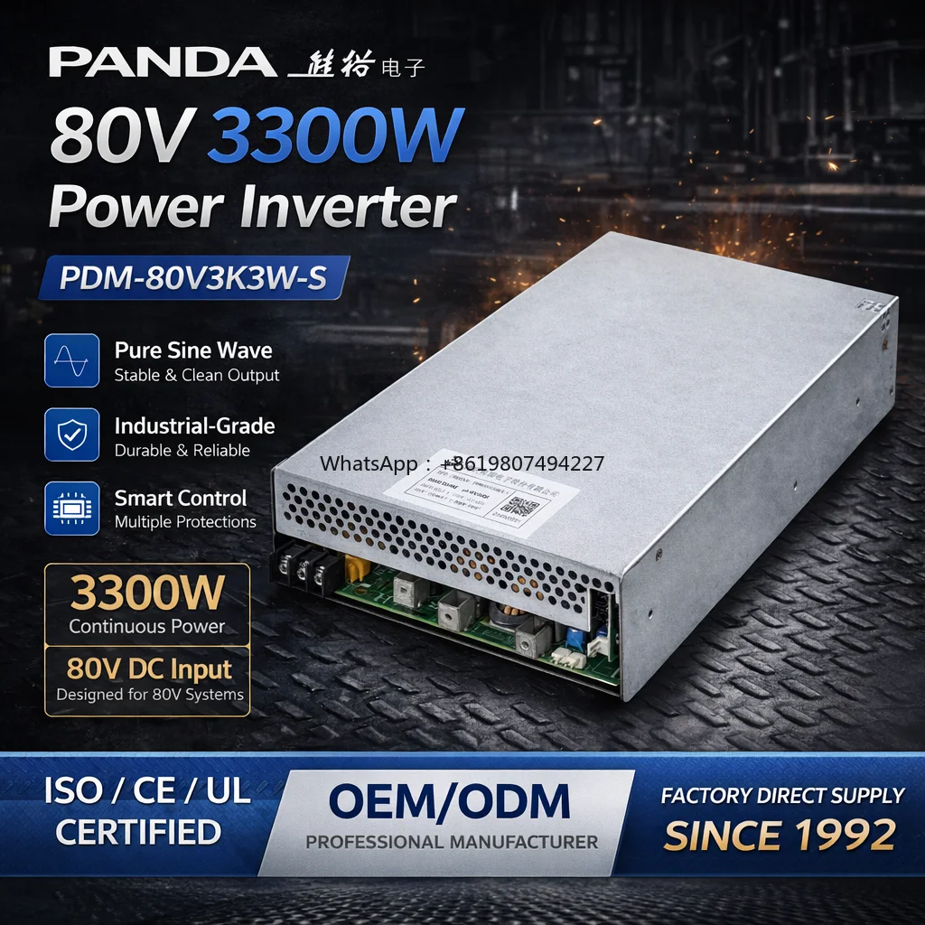 80V 3300W High Output Bidirectional Inverter
80V 3300W High Output Bidirectional Inverter