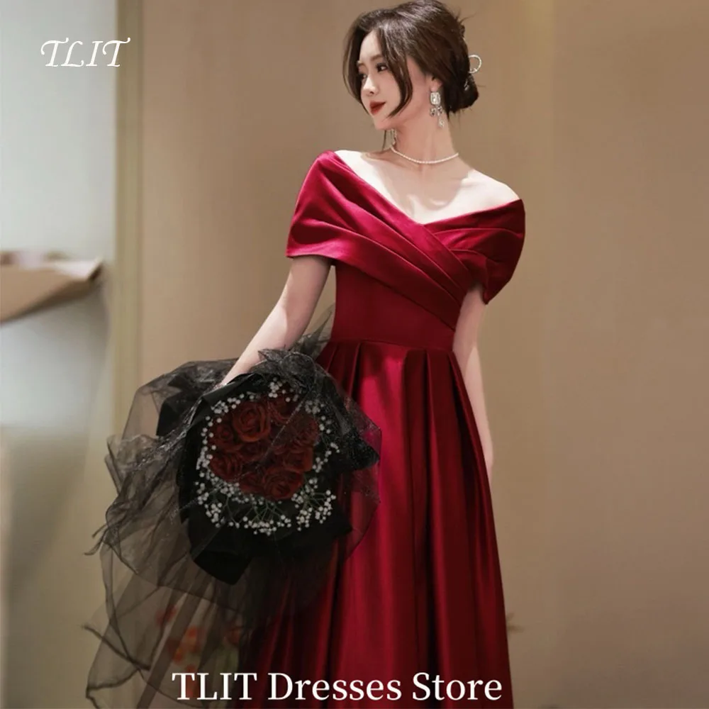 TLIT Red Satin V-Neck A-Line Evening Dresses Customized Elegant Short Sleeve Off the Shoulder Formal Party Dress Floor-Length
TLIT Red Satin V-Neck A-Line Evening Dresses Customized Elegant Short Sleeve Off the Shoulder Formal Party Dress Floor-Length