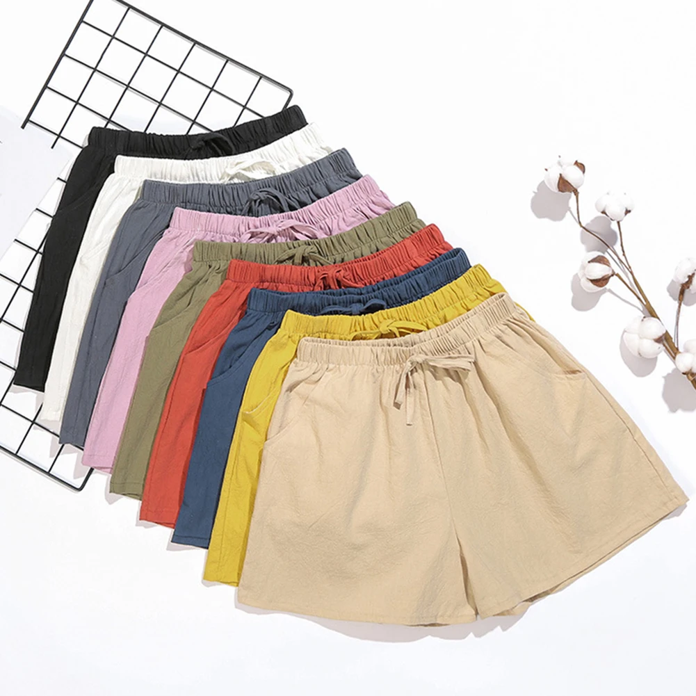 Women's Cotton Linen Casual Shorts Gym Shorts High Waist Short Pants Female Summer Fashion Homewear With Pockets Shorts
Women's Cotton Linen Casual Shorts Gym Shorts High Waist Short Pants Female Summer Fashion Homewear With Pockets Shorts