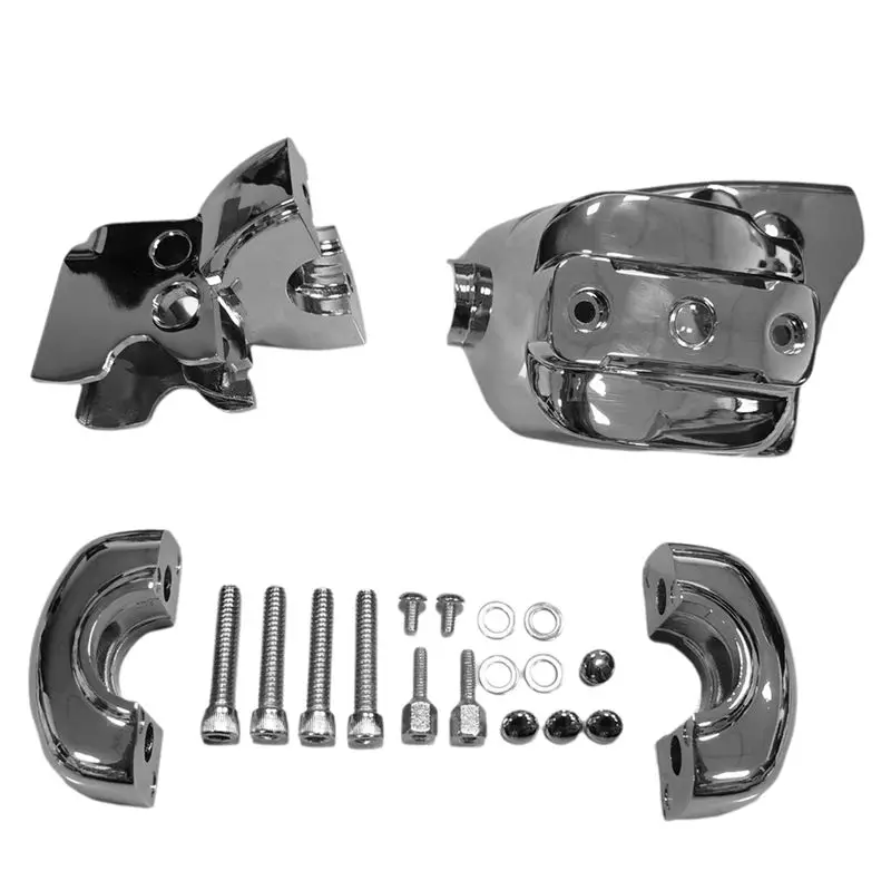 Handlebar Control Cover Set In Chrome For 96-14 Softails 96-17 Dynas 96-03 Front Clutch Handle Bar Dress-Up Kit-T48C
Handlebar Control Cover Set In Chrome For 96-14 Softails 96-17 Dynas 96-03 Front Clutch Handle Bar Dress-Up Kit-T48C