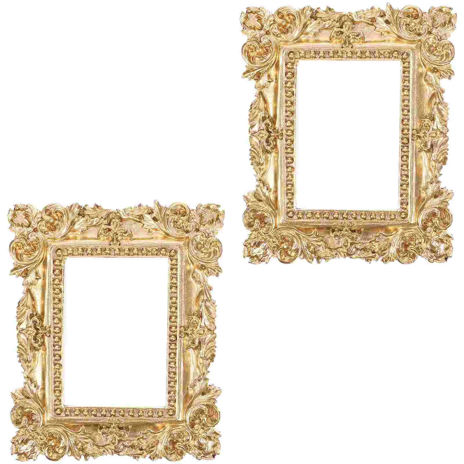 2 Pcs Photo Frame Resin Decoration Decorations Picture with Mat Small Vintage Frames Miniature Photograph
2 Pcs Photo Frame Resin Decoration Decorations Picture with Mat Small Vintage Frames Miniature Photograph