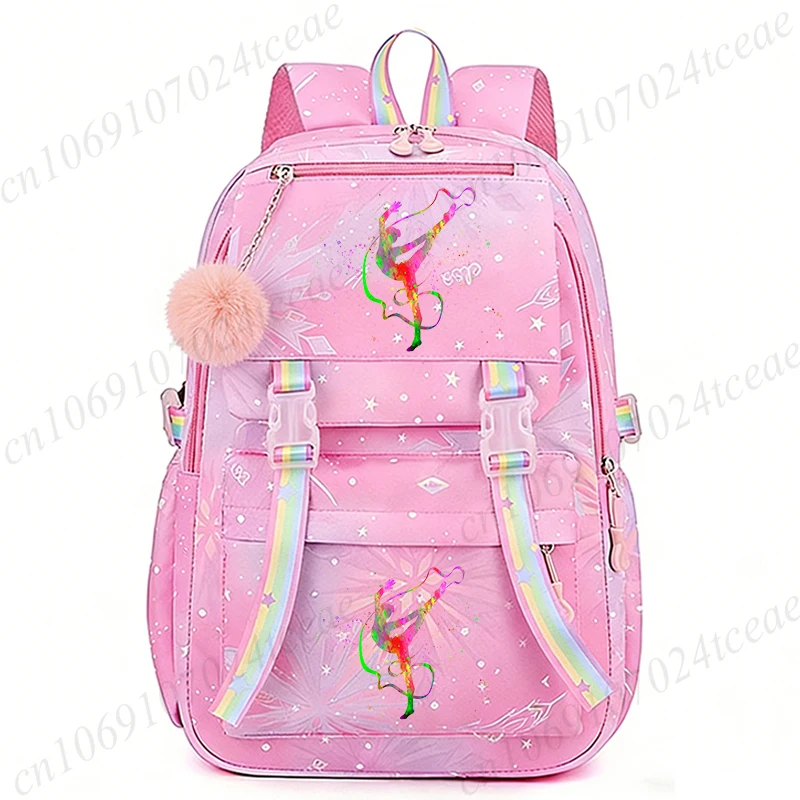 Watercolor Gymnastics Printed Girls School Bag Kawaii Gymnast Pattern Backpack for teenager students Large Capacity Kids Bookbag
Watercolor Gymnastics Printed Girls School Bag Kawaii Gymnast Pattern Backpack for teenager students Large Capacity Kids Bookbag