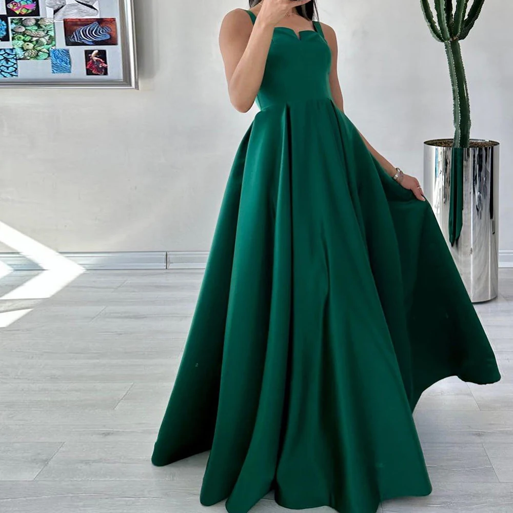 customizedA-Line Square Neck Spaghetti Straps Satin Sleeveless Formal and Temperament Evening Gowns Pleats Lace Up Back Saudi A
customizedA-Line Square Neck Spaghetti Straps Satin Sleeveless Formal and Temperament Evening Gowns Pleats Lace Up Back Saudi A