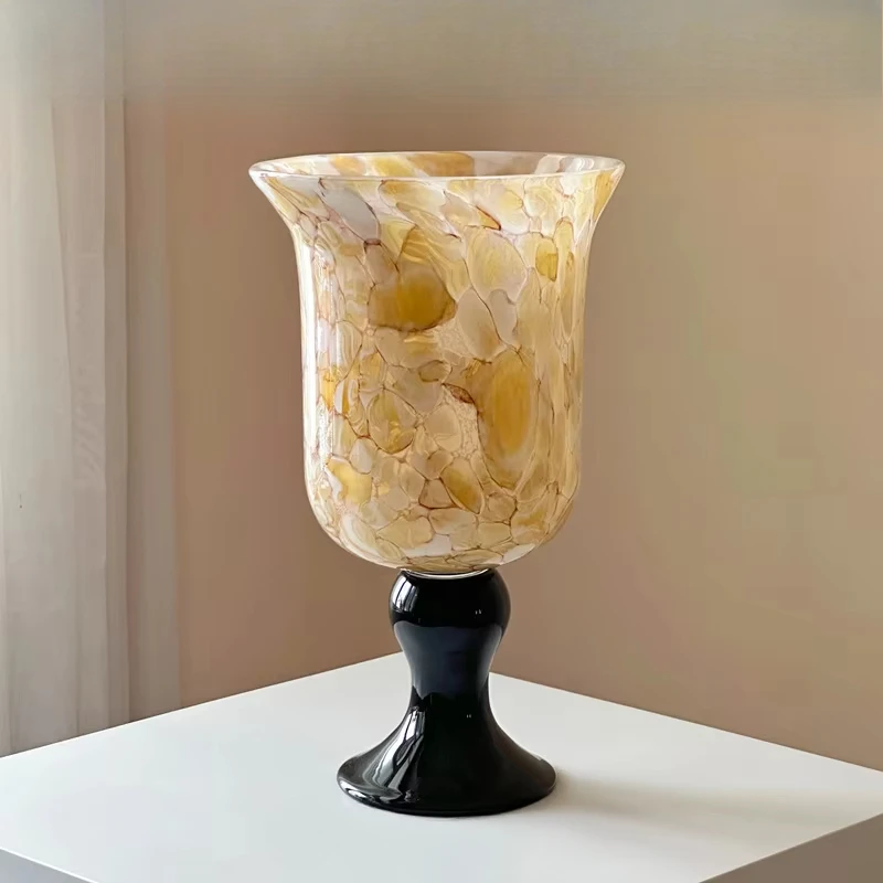 High-footed glazed wide-mouth glass water flower grower, emotional stability, vase insertion, light luxury, high-end living
High-footed glazed wide-mouth glass water flower grower, emotional stability, vase insertion, light luxury, high-end living