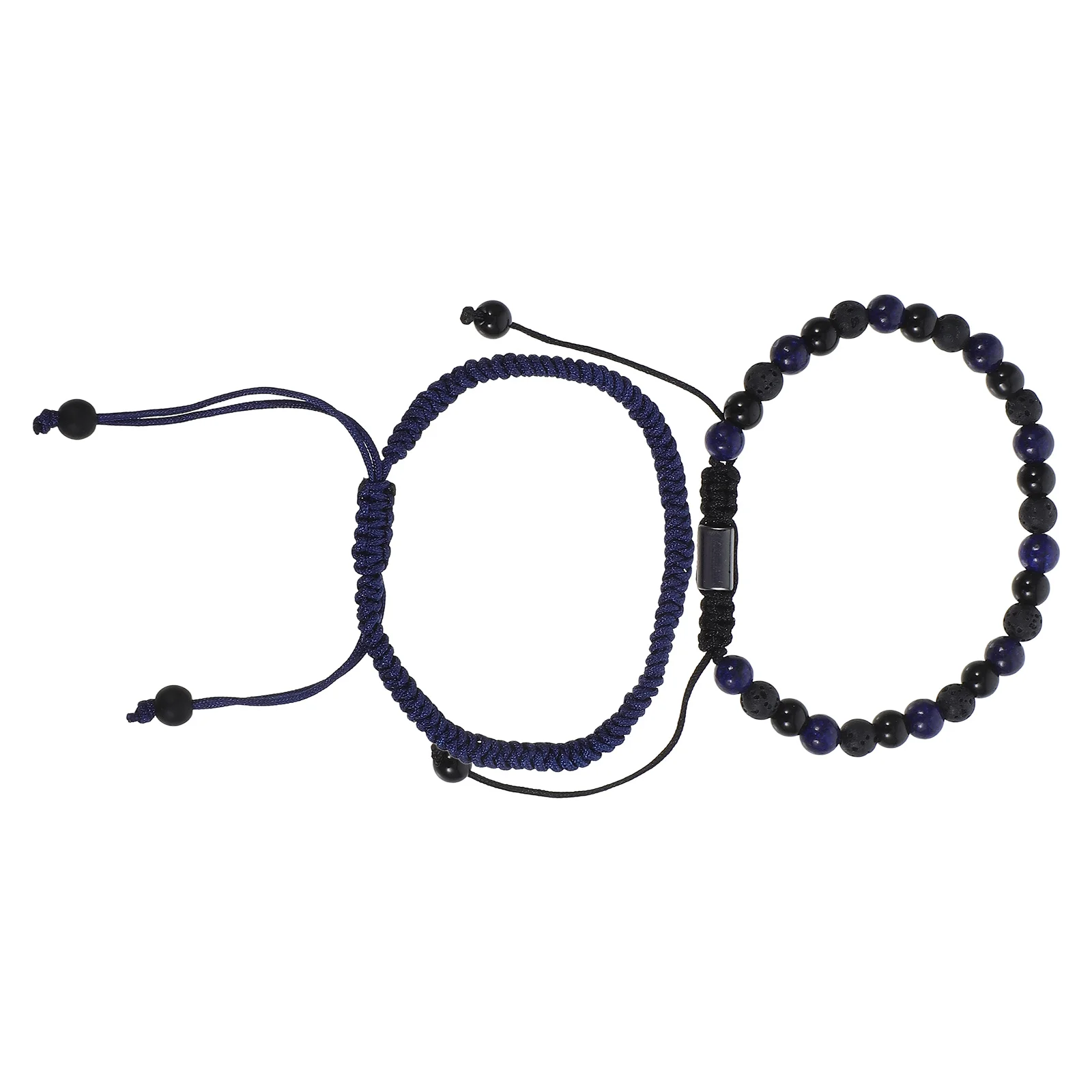 2 Pcs Obsidian Stone Bead Bracelet Men Adjustable Black Wristband Volcanic Rock Stone Natural Chakra Jewelry for Wedding
2 Pcs Obsidian Stone Bead Bracelet Men Adjustable Black Wristband Volcanic Rock Stone Natural Chakra Jewelry for Wedding