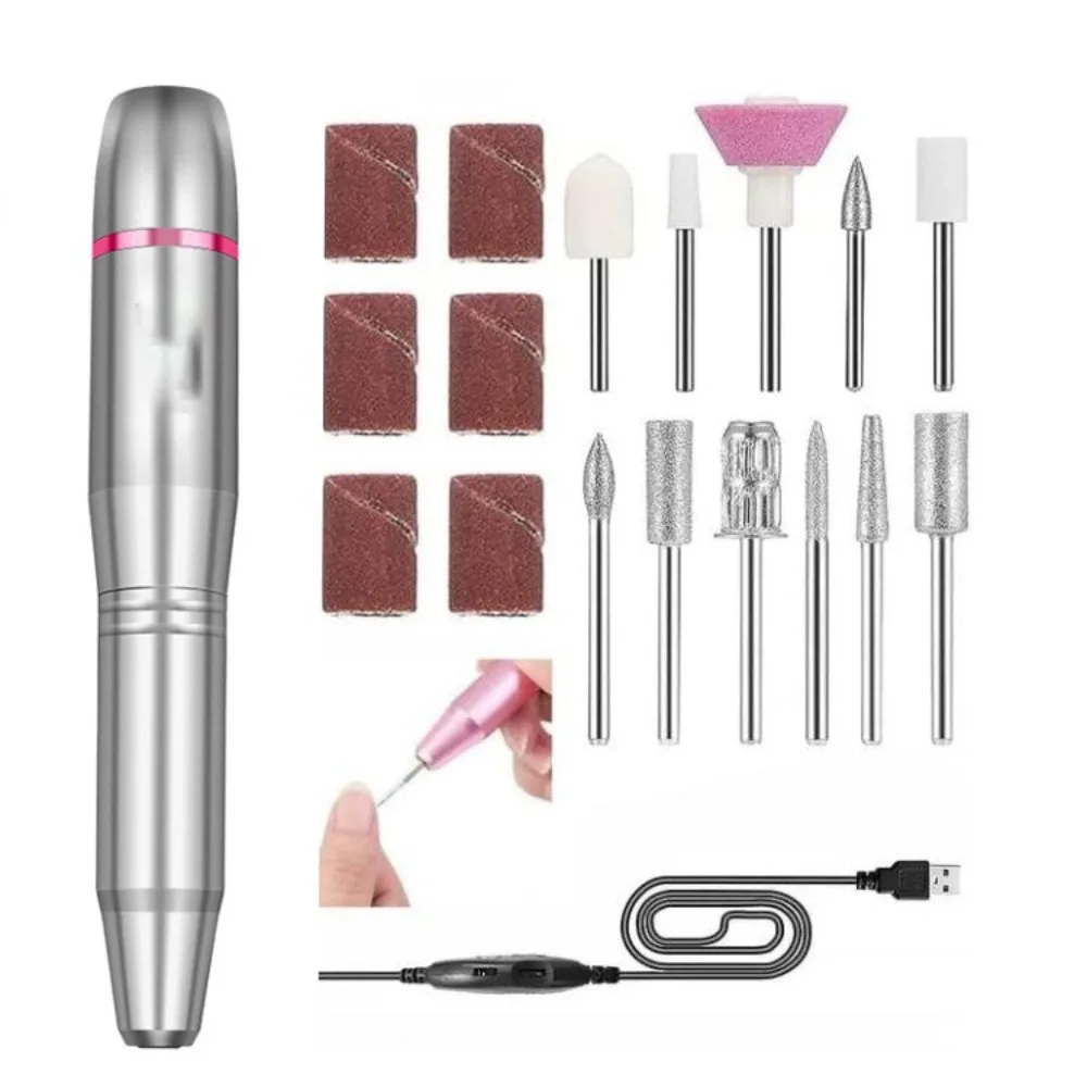 Nails Accessories Electric Nail Drill Pen Manicure Pedicure Drills USB Electric Nail Sander Driller Gel Polishing Tools
Nails Accessories Electric Nail Drill Pen Manicure Pedicure Drills USB Electric Nail Sander Driller Gel Polishing Tools