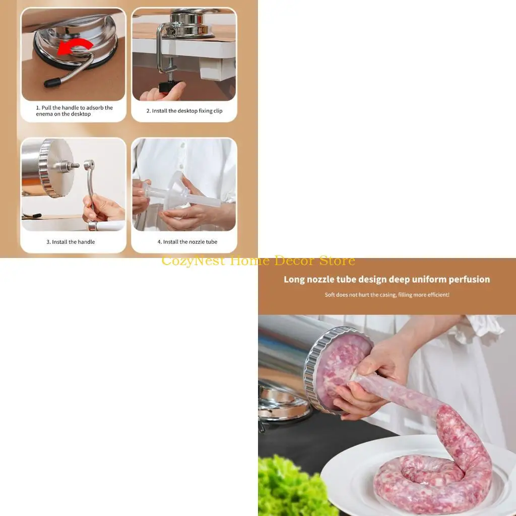 92MF Expert Frankfurter Stuffer Tool Not Slip Base Low Noise Action Exemplary for Household and Commercial Use
92MF Expert Frankfurter Stuffer Tool Not Slip Base Low Noise Action Exemplary for Household and Commercial Use