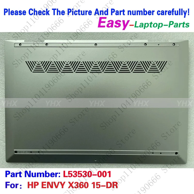 bd New For HP ENVY X360 15-DR Lower Bottom Base Cover Case Silver L53530-001.
bd New For HP ENVY X360 15-DR Lower Bottom Base Cover Case Silver L53530-001.