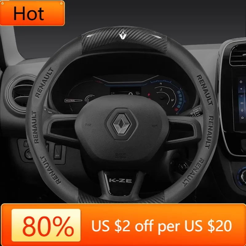 2026 Hot For Renault Interior Stickers Car Carbon Fiber Leather Steering Wheel Cover For Renault Talisman Laguna Sandero Scenic
2026 Hot For Renault Interior Stickers Car Carbon Fiber Leather Steering Wheel Cover For Renault Talisman Laguna Sandero Scenic