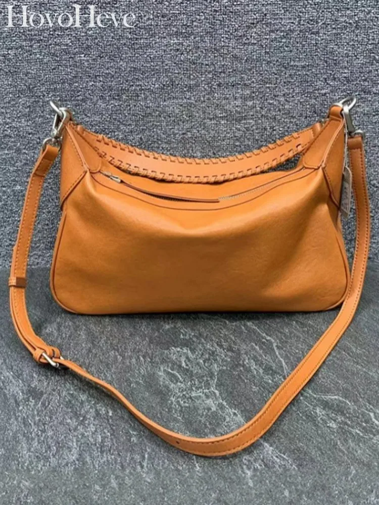 Модная универсальная повседневная женская сумка из натуральной яловой кожи, винтажная сумка через плечо под мышками, однотонная женская сумка на одно плечо
Модная универсальная повседневная женская сумка из натуральной яловой кожи, винтажная сумка через плечо под мышками, однотонная женская сумка на одно плечо
