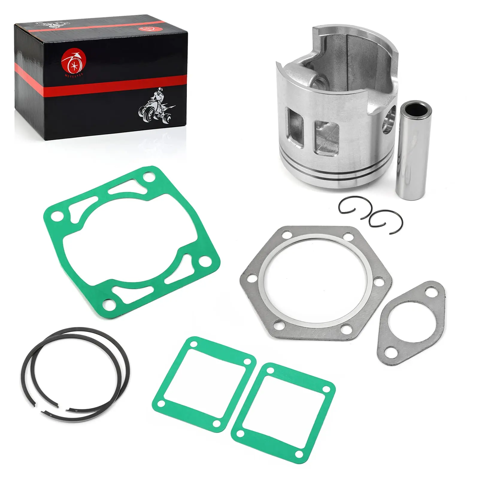 Piston Piston Rings Kit Gasket For EZGO 2 Cycle Gas Golf Cart 1989-1993 Standard Bore 3PG Engine 24624-G1 26519-G01
Piston Piston Rings Kit Gasket For EZGO 2 Cycle Gas Golf Cart 1989-1993 Standard Bore 3PG Engine 24624-G1 26519-G01