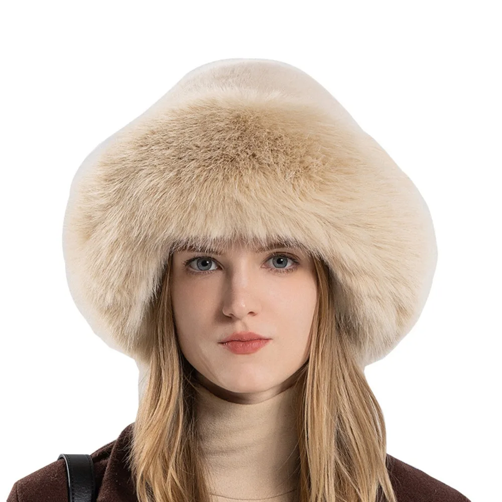 Winter Plush Warm Women Basin Hat Outdoor Coldproof Thickened Mongolian Hat Warm Thicken Cold Snowy Day Panama Cap
Winter Plush Warm Women Basin Hat Outdoor Coldproof Thickened Mongolian Hat Warm Thicken Cold Snowy Day Panama Cap