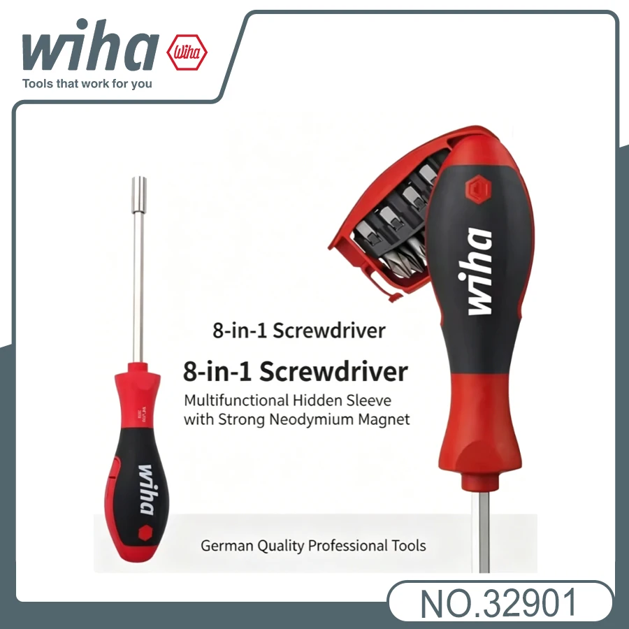 Original German Wiha 32901 Multifunctional Screwdriver Durable Lightweight Portable Magnetic Bit Holder For Easy Installation
Original German Wiha 32901 Multifunctional Screwdriver Durable Lightweight Portable Magnetic Bit Holder For Easy Installation