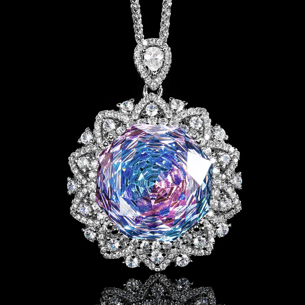 Retro 18mm Amethyst Pink Quartz Tourmaline Pendant Necklace for Women Lab Diamond Cocktail Party Fine Jewelry Accessories Gift
Retro 18mm Amethyst Pink Quartz Tourmaline Pendant Necklace for Women Lab Diamond Cocktail Party Fine Jewelry Accessories Gift