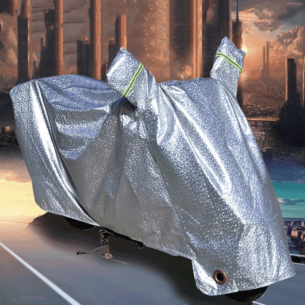 Silver Coated Non woven Motorcycle Cover Electromobile Waterproof Dustproof Bike Cover Breathable Anti rust Outdoor Protection
Silver Coated Non woven Motorcycle Cover Electromobile Waterproof Dustproof Bike Cover Breathable Anti rust Outdoor Protection
