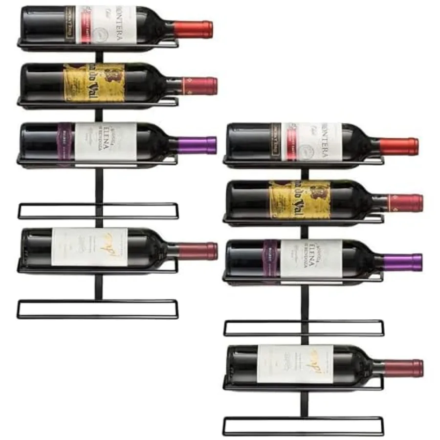 Wall Mount Wine Rack Holds 6 Bottles Black Metal Wine Bottle Holder for Wall, Modern Wine Rack for Home Bar, Kitchen
Wall Mount Wine Rack Holds 6 Bottles Black Metal Wine Bottle Holder for Wall, Modern Wine Rack for Home Bar, Kitchen