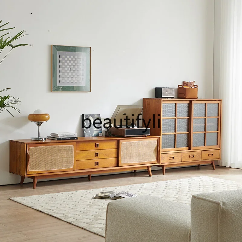 boxwood TV cabinet solid wood retro wind floor cabinet rattan living room bedroom floor medieval Nordic designer
boxwood TV cabinet solid wood retro wind floor cabinet rattan living room bedroom floor medieval Nordic designer