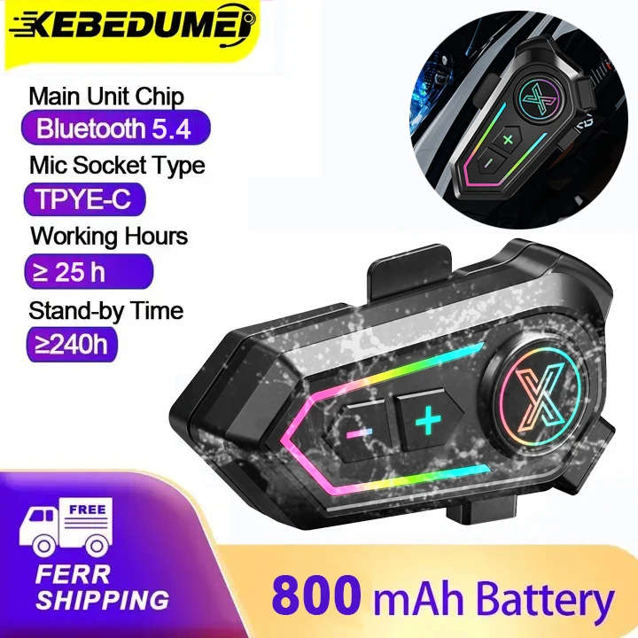 X10 Motorcycle Bluetooth Helmet Headset BT5.4 Wireless Handsfree Call Music Player Headphone Noise Reduction Moto Earphone
X10 Motorcycle Bluetooth Helmet Headset BT5.4 Wireless Handsfree Call Music Player Headphone Noise Reduction Moto Earphone