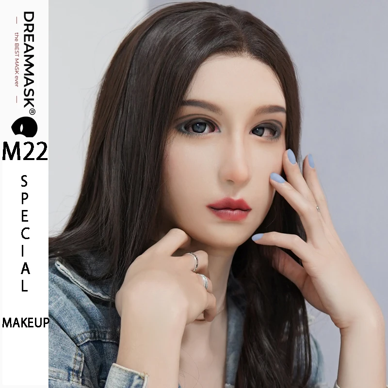 (M22G NINA)Dreammask DMS Transgender Full Head With Breast Torso Cosplay Kigurumi Male To Female Silicone Mask Goddess Makeup
(M22G NINA)Dreammask DMS Transgender Full Head With Breast Torso Cosplay Kigurumi Male To Female Silicone Mask Goddess Makeup