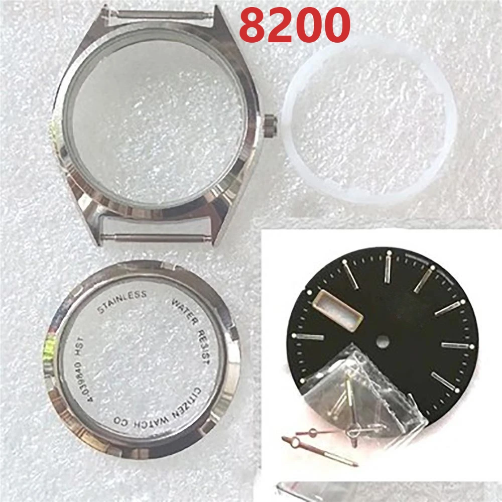 36mm Stainless Steel Watch Case Kit for 8200 Movement Repair Part Transparent Cover Watch Case+Hands+Dial Kits
36mm Stainless Steel Watch Case Kit for 8200 Movement Repair Part Transparent Cover Watch Case+Hands+Dial Kits