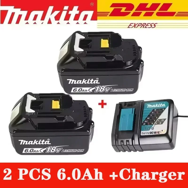 Batería recargable BL1860B Makita 18V 6Ah, para batería de herramientas eléctricas Makita DTD172 DDF487 DTW300 DGA404
Batería recargable BL1860B Makita 18V 6Ah, para batería de herramientas eléctricas Makita DTD172 DDF487 DTW300 DGA404