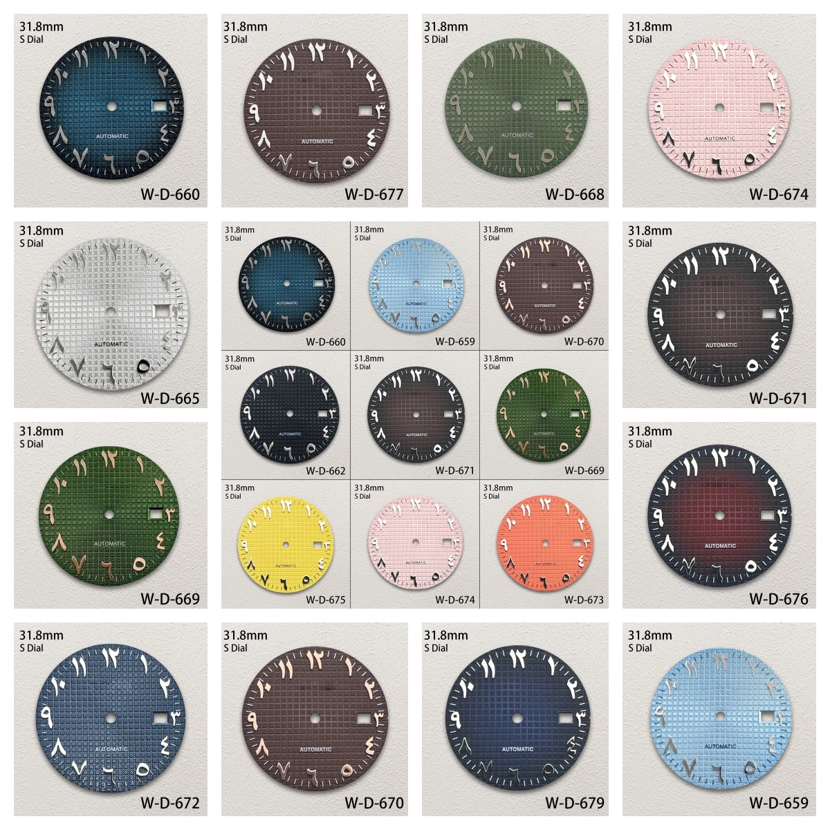 31.8mm S Logo Arab Oak Dial Fit NH35 Automatic Movement High-Quality Dial Watch Modification Accessories
31.8mm S Logo Arab Oak Dial Fit NH35 Automatic Movement High-Quality Dial Watch Modification Accessories