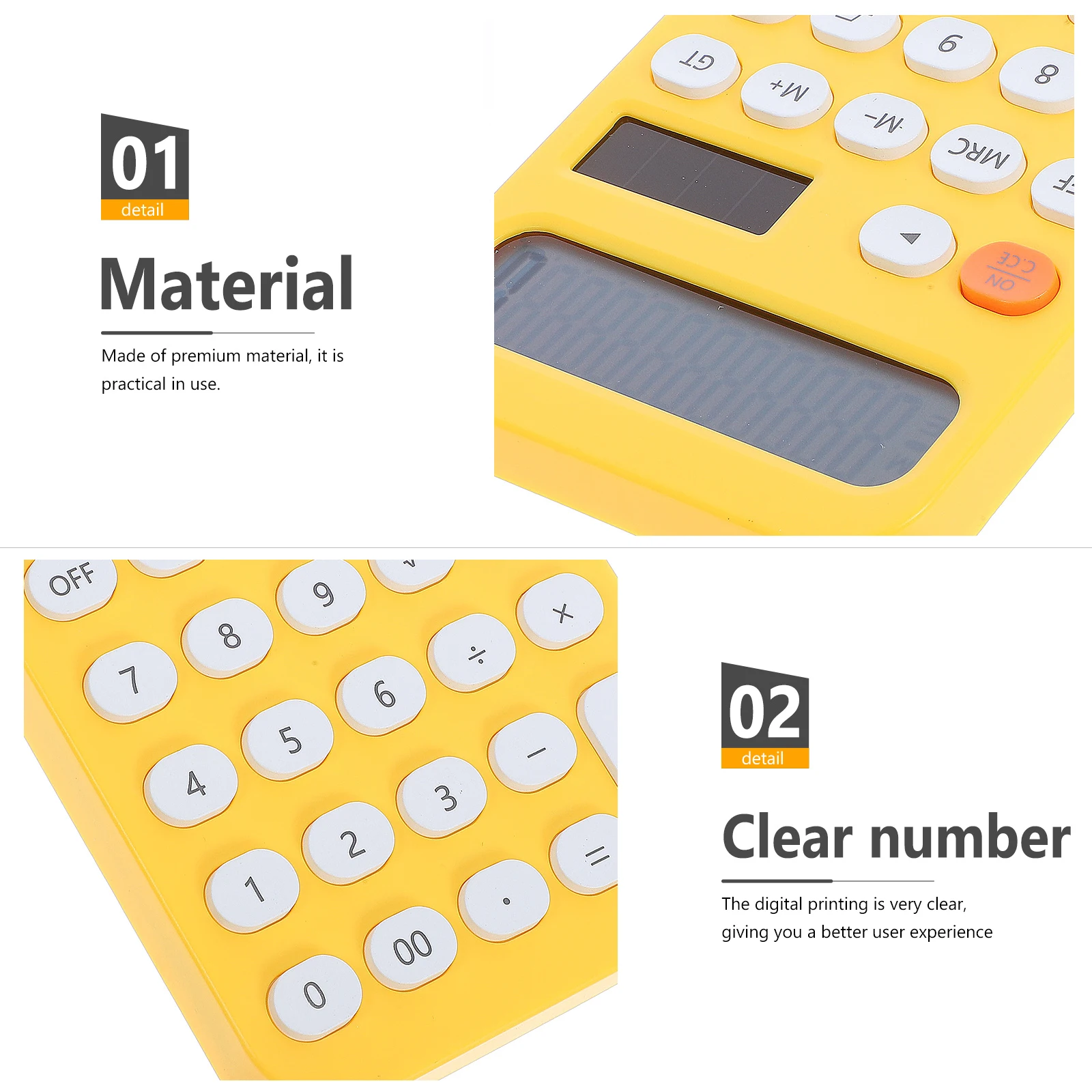 Electronic Portable Calculator ABS Material Simple Operation Home Office Student Calculating Accessory Desktop Calculator
Electronic Portable Calculator ABS Material Simple Operation Home Office Student Calculating Accessory Desktop Calculator