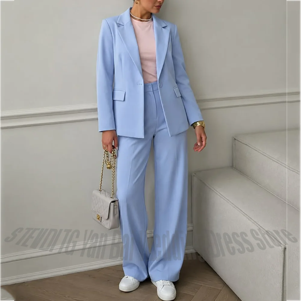Elegant Women's Suit Set High Quality Notched Lapel Formal Occasion Office Business Daily Commuter Two Piece Outfit Jacket Pants
Elegant Women's Suit Set High Quality Notched Lapel Formal Occasion Office Business Daily Commuter Two Piece Outfit Jacket Pants