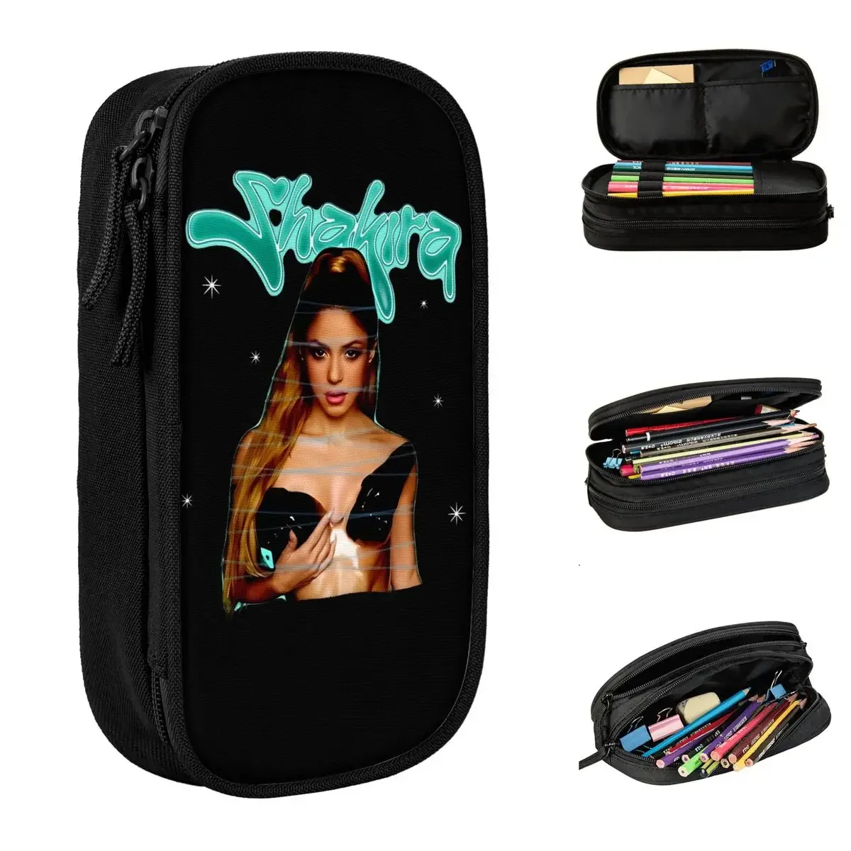 Shakira Y2k Style Pencil Cases Pencilcases Pen Holder for Girl Boy Large Storage Pencil Bags School Supplies Gifts Stationery
Shakira Y2k Style Pencil Cases Pencilcases Pen Holder for Girl Boy Large Storage Pencil Bags School Supplies Gifts Stationery