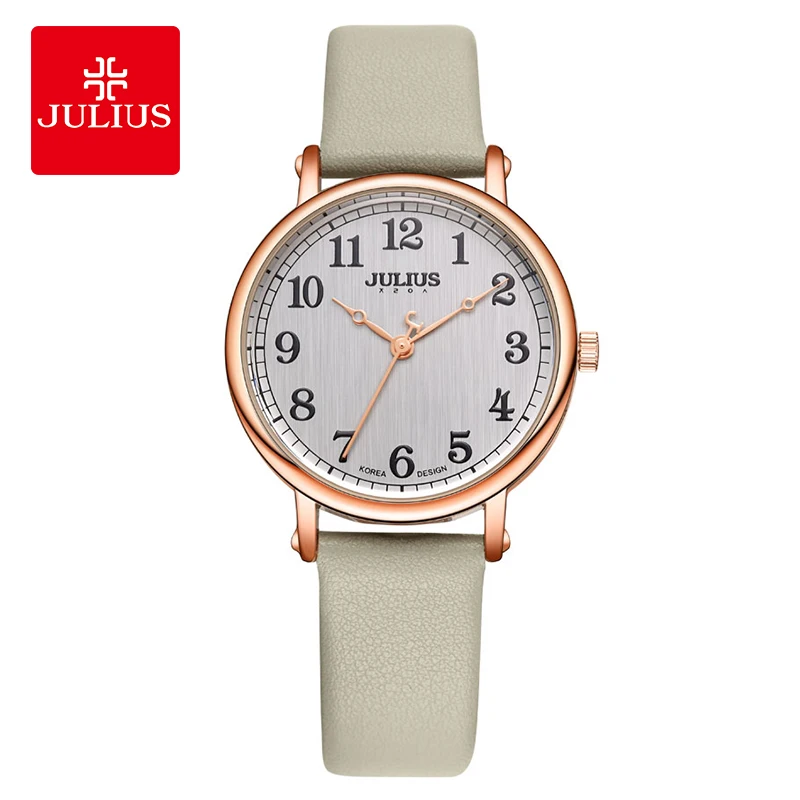 JULIUS Ladies Watches Top Brand Luxury Dark Green Simple Casual Dress Leather Strap Silver Rose Gold Arabic Number Montre JA-949
JULIUS Ladies Watches Top Brand Luxury Dark Green Simple Casual Dress Leather Strap Silver Rose Gold Arabic Number Montre JA-949