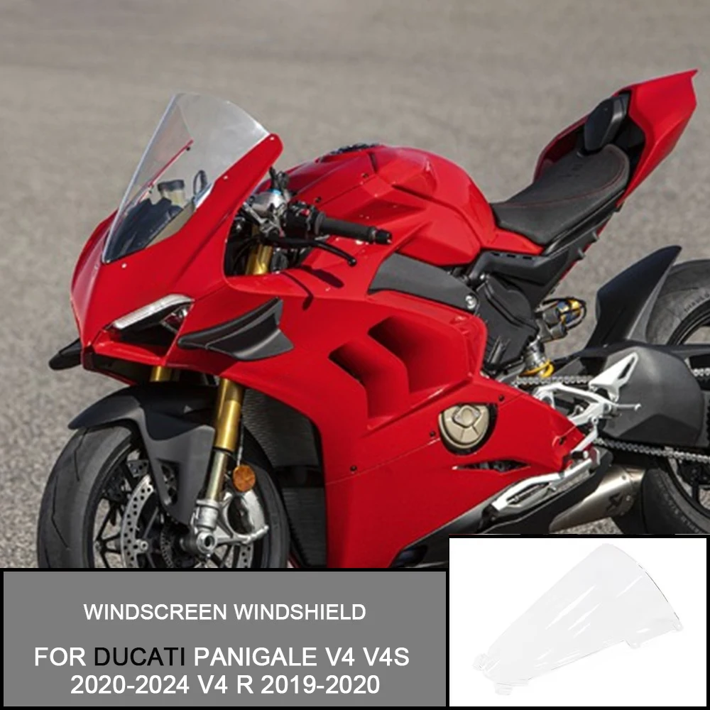 Windscreen Windshield For Ducati Panigale V4 V4S 2020-2024 V4 R 2019-2020 Motorcycle Racing Wind Deflector Double Bubble
Windscreen Windshield For Ducati Panigale V4 V4S 2020-2024 V4 R 2019-2020 Motorcycle Racing Wind Deflector Double Bubble