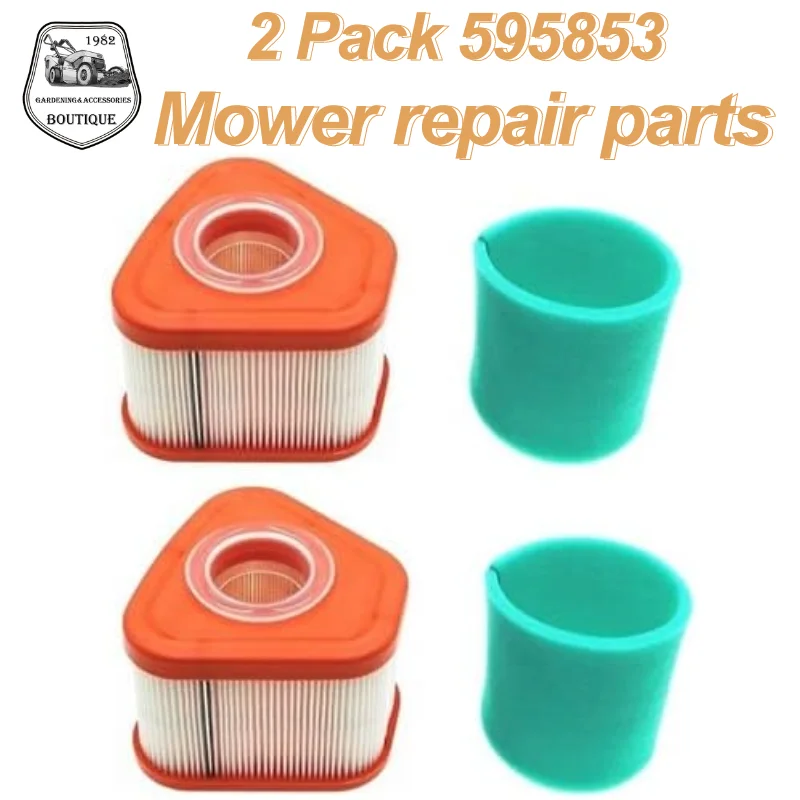 2 Pack 595853 Air Filter with Pre Filter 597266 Replace BS 595853 597265 115P02 115P05 123P02 123P07 123P0B 123P32 125P02 125902
2 Pack 595853 Air Filter with Pre Filter 597266 Replace BS 595853 597265 115P02 115P05 123P02 123P07 123P0B 123P32 125P02 125902
