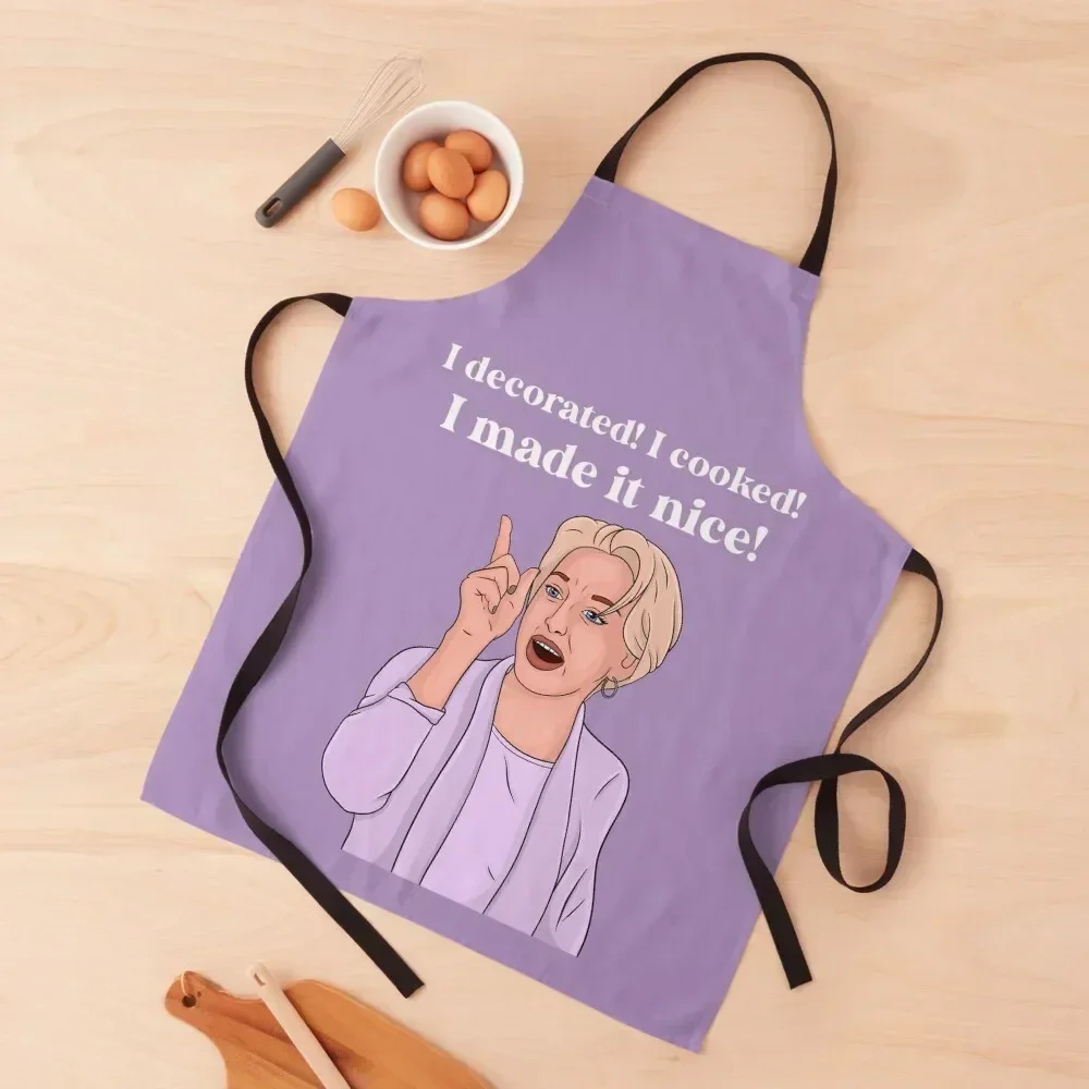 RHONY - I made it nice! Apron Chef Uniform For Men Men's Kitchen Kitchen accessories Kitchen Apras For Women Apron
RHONY - I made it nice! Apron Chef Uniform For Men Men's Kitchen Kitchen accessories Kitchen Apras For Women Apron