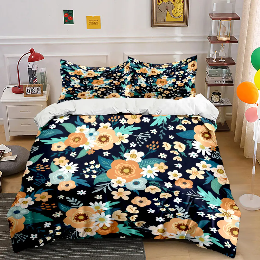Floral pattern, vibrant design Print Bedding Set 1 Duvet Cover 2 Pillowcases for Adult and Children Luxury Gift Full Size
Floral pattern, vibrant design Print Bedding Set 1 Duvet Cover 2 Pillowcases for Adult and Children Luxury Gift Full Size