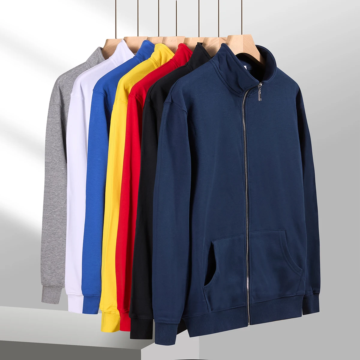 Men's Stand up Collar Solid Color Jacket Zipper Blue Yellow Zipper Autumn Winter Long Sleeves Clothing
Men's Stand up Collar Solid Color Jacket Zipper Blue Yellow Zipper Autumn Winter Long Sleeves Clothing