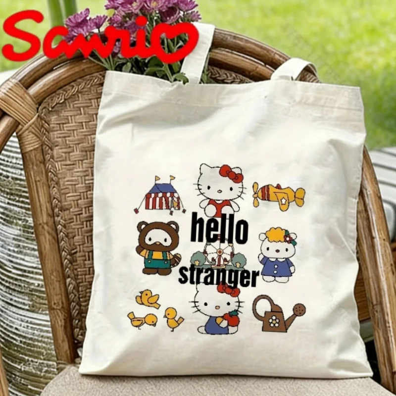1PC Sanrio Hello Kitty Canvas Tote Bag Double-sided "Hello Stranger" Print Eco-friendly Reusable Shoulder Bag
1PC Sanrio Hello Kitty Canvas Tote Bag Double-sided "Hello Stranger" Print Eco-friendly Reusable Shoulder Bag