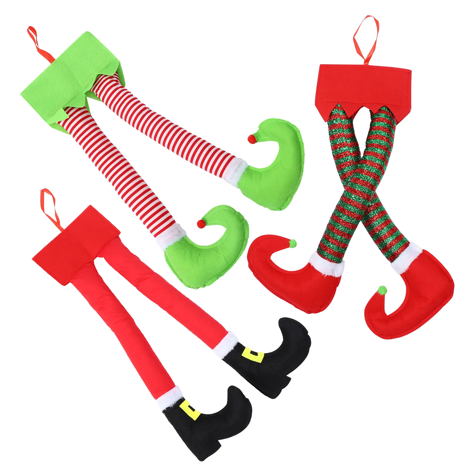 3Pcs Christmas Elf Legs Decorations Hanging Ornaments 17.3in Soft Polyester for Tree Car Trunk Window Holiday Use
3Pcs Christmas Elf Legs Decorations Hanging Ornaments 17.3in Soft Polyester for Tree Car Trunk Window Holiday Use