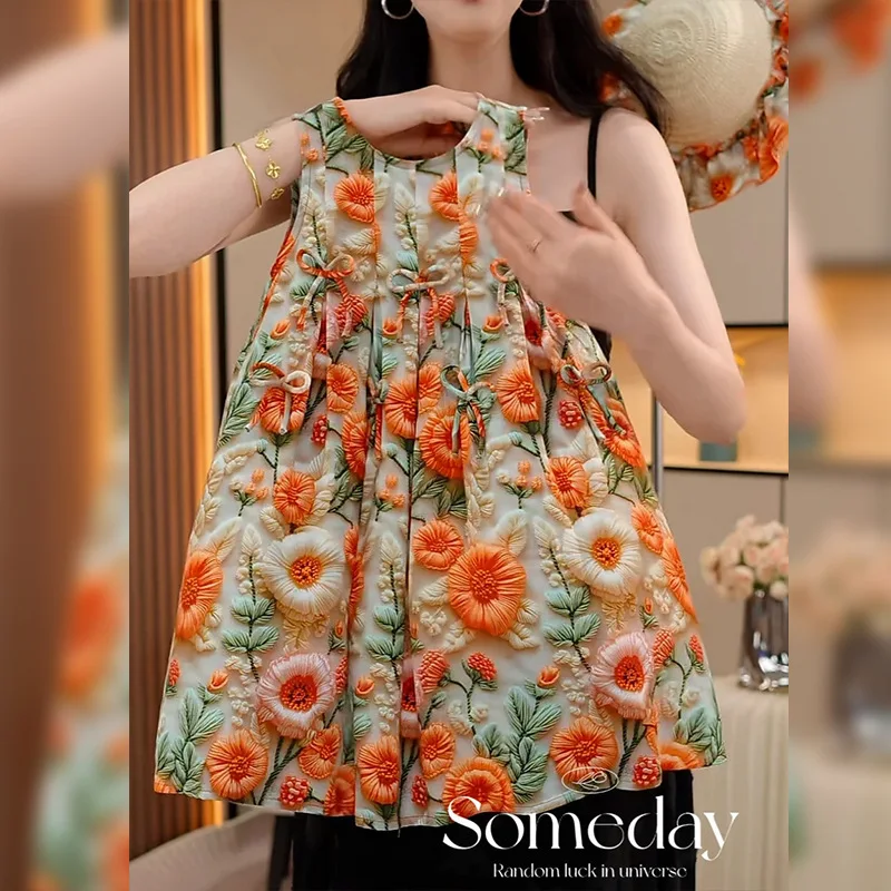Girls' Floral Dress Summer2025New Style Children's Beach Dress Summer Outfit Girls Halter Strap Dress Fashionable
Girls' Floral Dress Summer2025New Style Children's Beach Dress Summer Outfit Girls Halter Strap Dress Fashionable