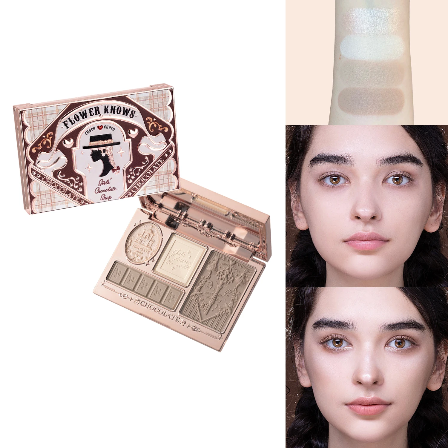 Flower Knows Waterproof Highlighter Contour Palette Long Lasting Vegan Makeup Chocolate Wonder Shop 0.56oz Sweet Shade Blending
Flower Knows Waterproof Highlighter Contour Palette Long Lasting Vegan Makeup Chocolate Wonder Shop 0.56oz Sweet Shade Blending