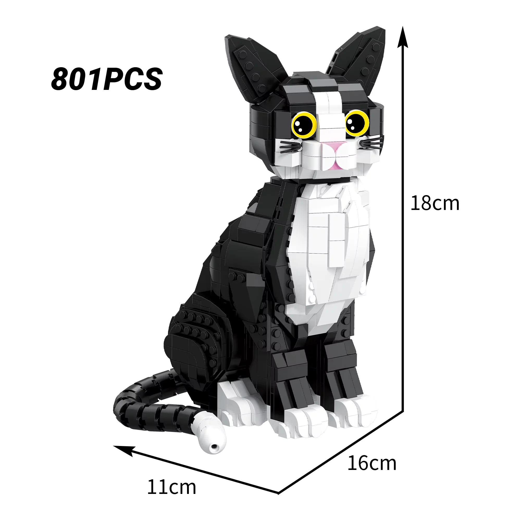 801 шт., модель животного, кошка-парусник, строительные блоки MOC, милый мультяшный кот, маленькие частицы, сборная игрушка в подарок для детей и взрослых
801 шт., модель животного, кошка-парусник, строительные блоки MOC, милый мультяшный кот, маленькие частицы, сборная игрушка в подарок для детей и взрослых