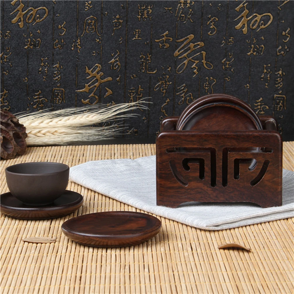 7pcs Tea Coaster Set Round Wooden Mat Kitchen Dining Bamboo Coffee Easy Wash Protective Coating Water Condensation
7pcs Tea Coaster Set Round Wooden Mat Kitchen Dining Bamboo Coffee Easy Wash Protective Coating Water Condensation