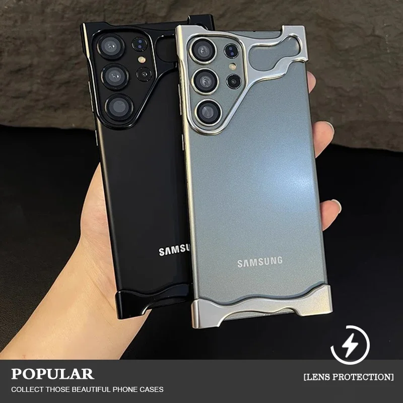 For Samsung Galaxy S26 25 S24 S23 Ultra Plus Phone Case Aluminum Alloy Bumper with Lens Film and Corner Protection
For Samsung Galaxy S26 25 S24 S23 Ultra Plus Phone Case Aluminum Alloy Bumper with Lens Film and Corner Protection