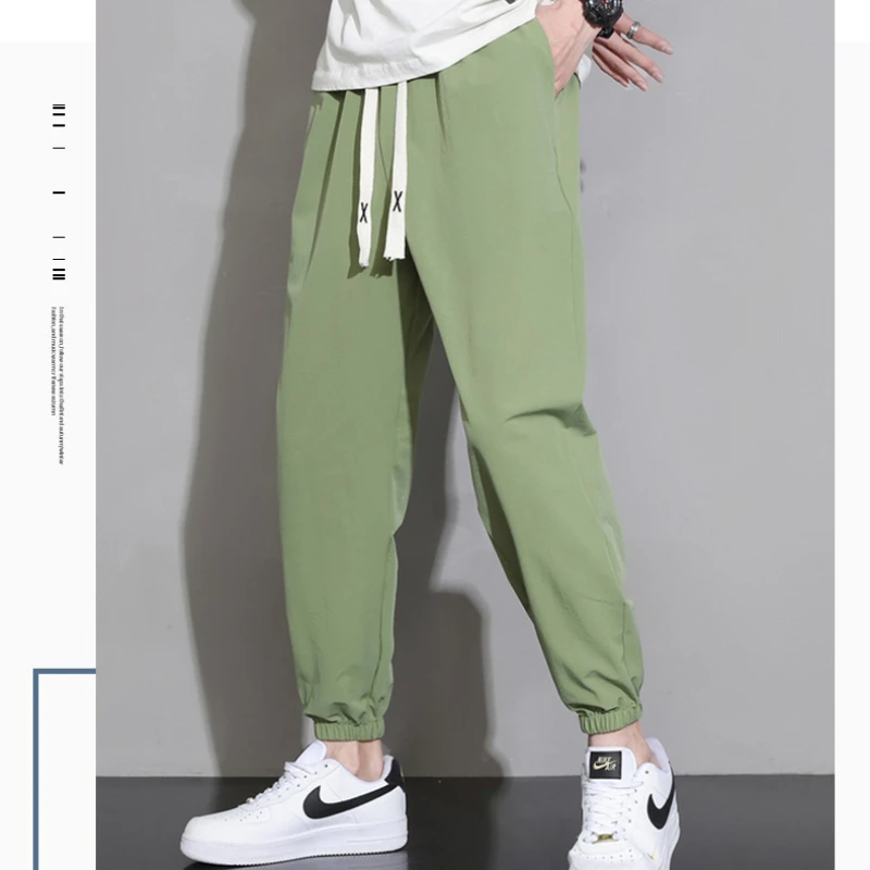 2025 Spring Summer Thin Ice Silk Sweatpants Men Baggy Joggers Fashion Streetwear Loose Casual Harem Pants Plus SIze 4XL
2025 Spring Summer Thin Ice Silk Sweatpants Men Baggy Joggers Fashion Streetwear Loose Casual Harem Pants Plus SIze 4XL