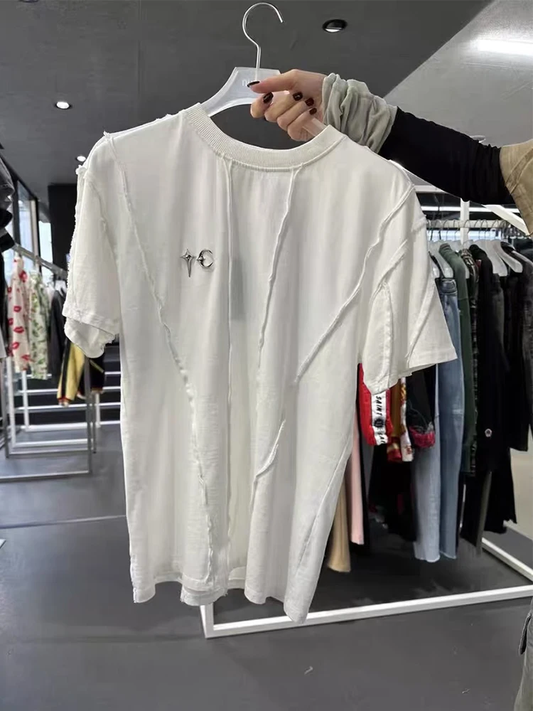 Футболка Thug Club Metal Silver Decorated Casual Loose Fit с круглым вырезом и коротким рукавом, молодежная, модная, из чистого хлопка
Футболка Thug Club Metal Silver Decorated Casual Loose Fit с круглым вырезом и коротким рукавом, молодежная, модная, из чистого хлопка