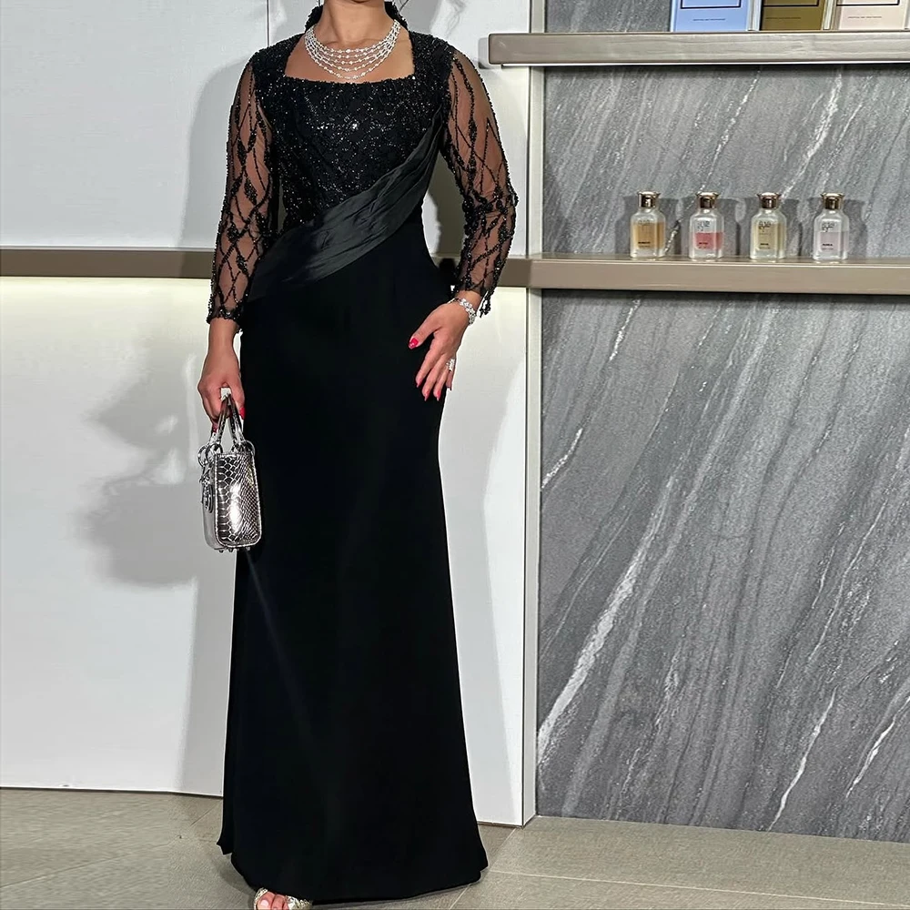 customized a-line evening dresses floor-length square collar full sleeve prom gown fashion sequined pleat draped party gown
customized a-line evening dresses floor-length square collar full sleeve prom gown fashion sequined pleat draped party gown