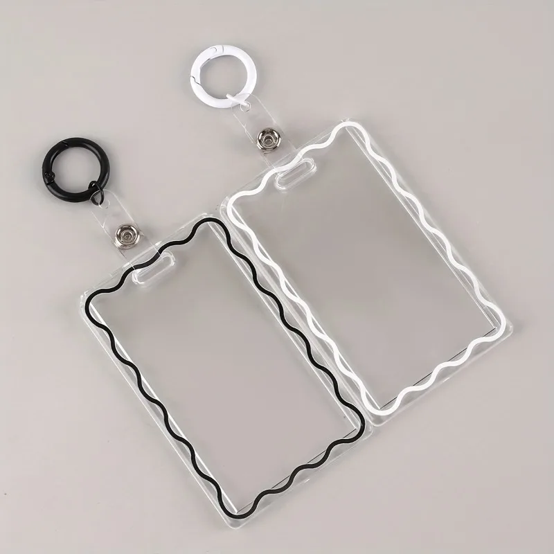 Clear Acrylic Card Holder with Key Ring - Durable Protective Sleeve for Student ID, Meal Cards & Office Supplies
Clear Acrylic Card Holder with Key Ring - Durable Protective Sleeve for Student ID, Meal Cards & Office Supplies
